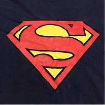 Vintage Superman Navy DC Comic T Shirt Graphitti Designs Size Large L NEW - $18.74