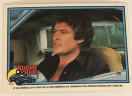 Knight Rider Trading Card 1982  #15 David Hasselhoff - $1.97