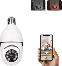 Light Bulb Security Camera Home Wireless WiFi Camera Surveillance Camera Baby Mo - £25.98 GBP
