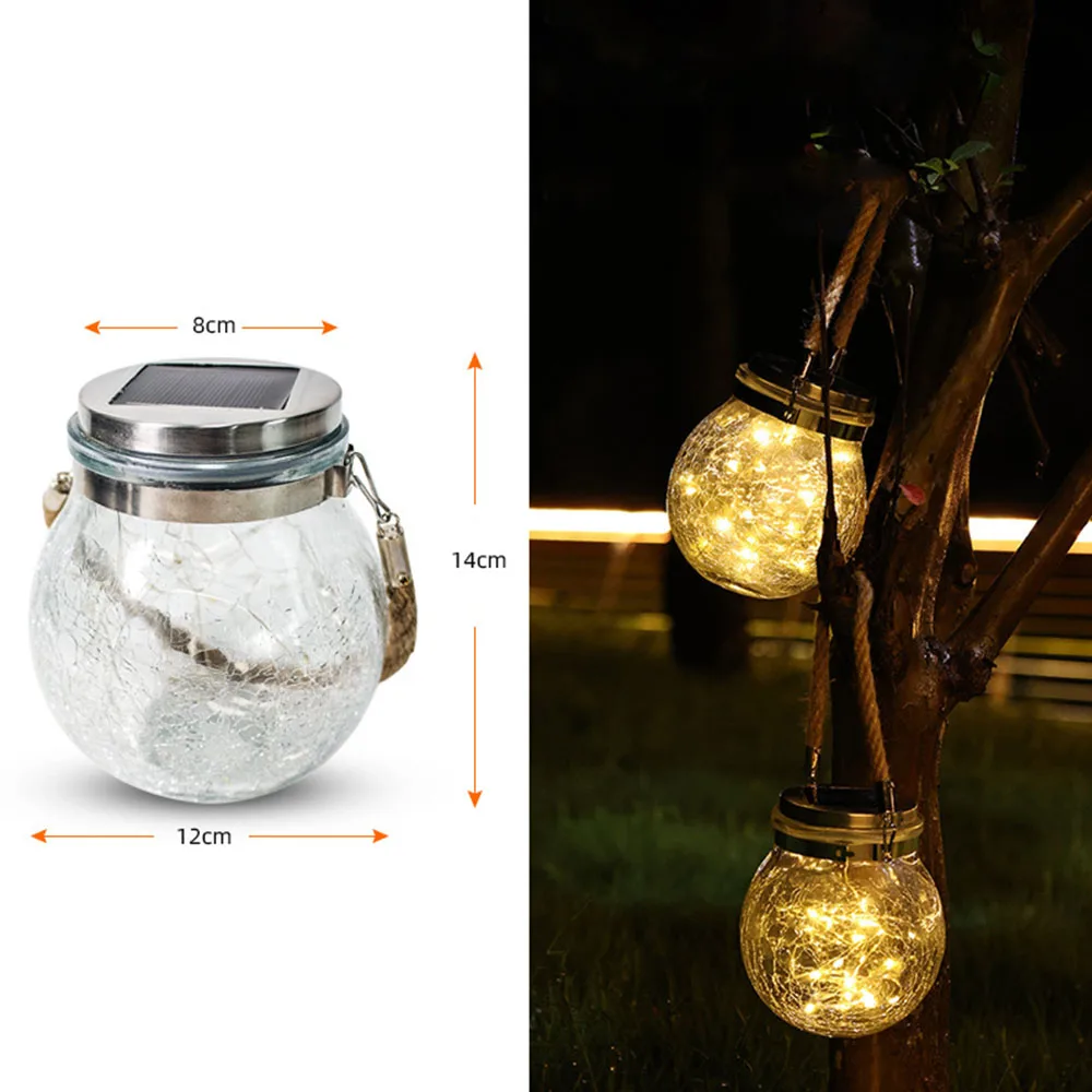 2 Pcs/1set Solar Lantern Outdoor Hanging Lantern LED Waterproof Lights Garden De - £252.46 GBP