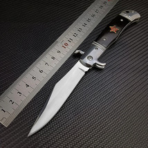 Russian Finka NKVD KGB Tactical Outdoor Comping Pocket Folding Knife with Sheath - £45.50 GBP