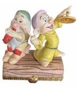 Disney Snow White Dopey and Sleepy Bradford Exchange Trinket Box NEW - $34.64