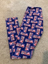 Lularoe Leggings OS One Size Amazing Fire Truck ?? Firefighters Print New - £18.27 GBP