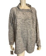 T by Talbots Gray Relaxed Cowl Neck Long Sleeve Pull Over Size 3X - $42.74