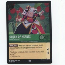 Disney Lorcana Rise of the Floodborn Queen of Hearts Quick-Tempered Foil 90/204 - £1.55 GBP