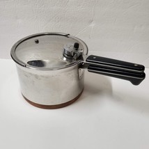 Revere Ware 4 Qt Pressure Cooker with Copper Bottom Gasket Rack Trivet - £32.52 GBP