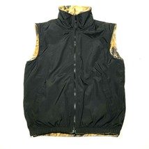 Cabelas Jagd Weste Herren M Schwarz Tarnfarbe Umkehrbar Schwarz Reißvers... - $19.78