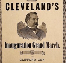 1886 Grover Cleveland Inauguration Grand March Victorian Sheet Music Cox DWHH1 - £102.38 GBP