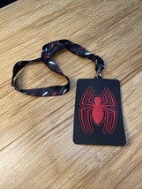 Disney Marvel Spiderman Lanyard Black Red Luggage Tag KG JD - $13.46 CAD