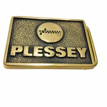 Plessey Belt Buckle Vintage Electronics Advertising Promo Promotional We... - $42.70