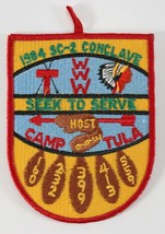 Vintage 1984 Ouachita Tula SC-2 Conclave Red Host 366 Boy Scouts BSA Camp Patch - £17.59 GBP