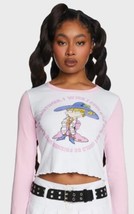 NEW Dolls Kill Rugrats Angelica crop top long sleeve size XXS 12&quot;x16&quot; - £13.82 GBP