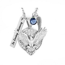 Silver American Eagle Pendant Urn - Love Charms™ Option - £63.16 GBP
