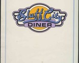 Bluff City Diner Menu Bluff City Tennessee 1990&#39;s - $27.72