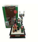 Vintage Musical Dickens Christmas Caroling Scene Holiday Creations 1993 - £15.18 GBP
