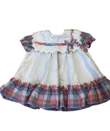 Winnie the Pooh Sears Vintage Girls 20-25 Lb Medium Toddler Dress Plaid ... - €29,46 EUR