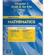 Mathematics Course 2: Chapter 1- 12 Grab &amp; Go File [Unknown Binding] unk... - €14,07 EUR