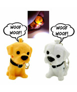 LED DOG KEYCHAIN w Light and Sound Animal Toy Cute Barking Puppy Key Rin... - £6.35 GBP+