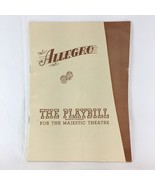 Richard Rodgers Oscar Hammerstein II  Allegro Playbill Magazine Lots Of Ads - £14.69 GBP