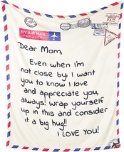 The Best Birthday Gifts From Daughter And Son To Mom, Premium Dear Mom Blanket - $38.99