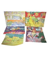 Set of 5 Watercolor Drawings by J. René Rommel – Studio Collection - 2Y295 - $144.86 CAD