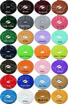 (3 Pair)Round Shoelaces 3/16 Thick Solid Colors for All Shoe Types Several Sizes - £7.98 GBP