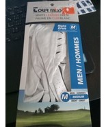 Tour Mission White Leather Palm Golf Gloves - £8.30 GBP