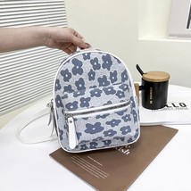 Women Backpa Retro Fashion Flower Nylon Female Student Small School Book... - £94.55 GBP