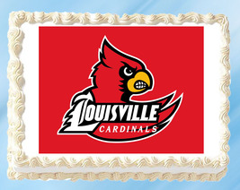 Louisville Cardinals Edible Image Topper Cupcake Cake Frosting 1/4 Sheet 8.5 x 1 - $11.75