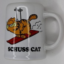 Garfield Schuss Cat Skiing Mug 1978 Never Used Enesco Jim Davis 12-14 OZ... - $13.99