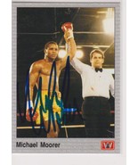 Michael Moorer Signed Autographed 1991 AW Sports Boxing Card - $13.99