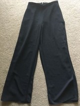 Lana Studio Vintage Layered Sheer Trouser Pants Black Women&#39;s 10 Flowing... - £10.25 GBP