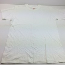 Hanes Comfort Soft Solid White Short Sleeve T-Shirt Crewneck 100% Cotton Top XL - £15.73 GBP