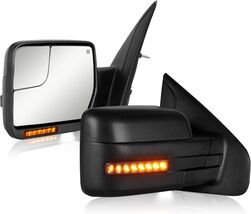 Side Mirrors Ford F150 2004-2014 Towing Mirror with Dynamic Turn Signal ... - $226.96