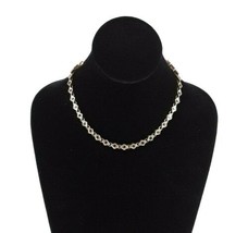 Womens Faux Ruby Rhinestone Chain Collar Necklace Gold Tone EUC - £9.88 GBP