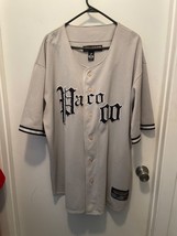 Paco Jeans Vintage Men&#39;s 2XL Baggy Baseball Button Jersey  Hip Hop  Gray - $44.55