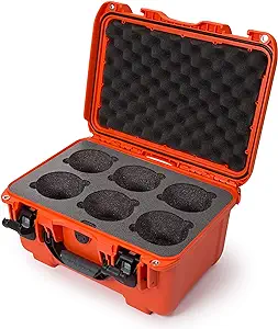 Nanuk 918 Waterproof Hard Case with Custom Foam Insert for 6 Lenses - Or... - $341.99