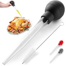 Zulay (Large) With Cleaning Brush - Food Grade Syringe Baster For Cookin... - £15.00 GBP