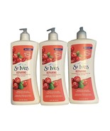 Lot of 3 St. Ives Repairing Body Lotion Cranberry and Grapeseed Oil 21 oz each - $74.80