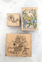 Rubber Stamps 1. 1993 Retired All Night Media 1.# 103 Christmas Cottage ... - $14.85