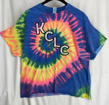 KCLC Tie-Dye Multicolor Men&#39;s T-Shirt Unisex Gildan Heavy Cotton Size Ad... - £8.95 GBP