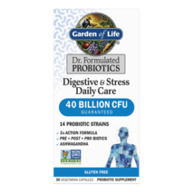 Garden of Life ~ 40 Billion CFU Digestive &amp; Stress Daily Care 30ct - Exp... - $315.72 MXN