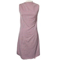 Vintage Red and Navy Handmade Checkered Sleeveless Dress Size 8 - £27.06 GBP