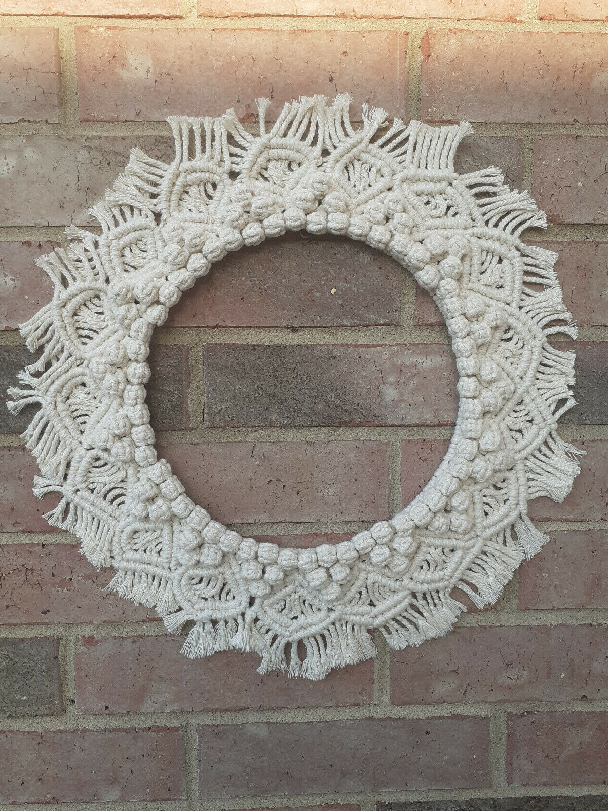 Macrame Mandala Wreath | Nursery Decor | Boho Mandala Home Decor | House... - $59.40
