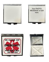 Customized Personalized Pill Box Medicine Case Holder Your Photo Text De... - £10.22 GBP