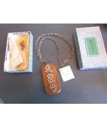 Vtg Wooden Necklace Chinese Characters &quot;I Love You&quot; Orig. Box  L25 - €16,18 EUR