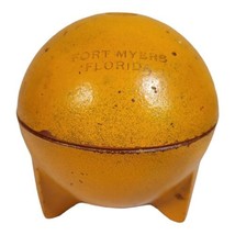 Vintage Duvine Orange Perfume Glass Box 40&#39;S Fort Myers Florida - £30.34 GBP