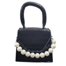 Boutique Womens Black Faux Crocodile Skin Crossbody Mini Clutch Bag Handbag - £36.78 GBP