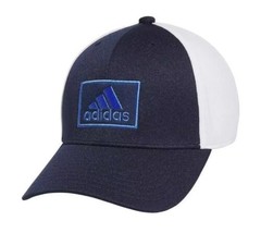 Adidas Men&#39;s Golf 2 Stretch Fit Fairway Collection A-Flex Hat Sz L/XL Bl... - £17.87 GBP