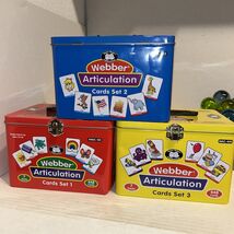 New Super Duper Webber Articulation Cards (21 Decks) Sets 1, 2, &amp; 3 Meta... - $296.95